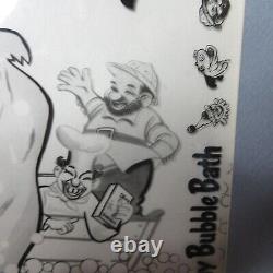 Beany Et Cecil Bubble Bath Animation Cel Original Vintage Rare Un Des Kind
