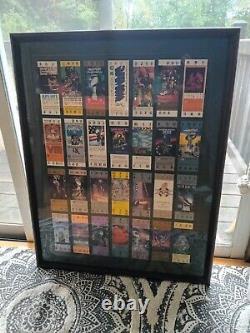 Billets du Superbowl 1967-1994 Encadrés Professionnellement. Collection Unique en Son Genre