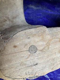 Bois Antique Mexicain Saddle Tree Hand Fait Une Sorte D'œuvre D'art Rare