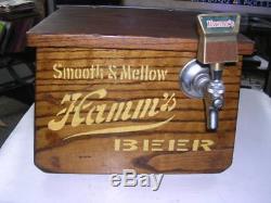 Boîte À Jockey Vintage Hamm's Smooth & Mellow Beerk En Bois, Unique En Son Genre
