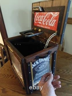 Boîte Jack & Coke pour comptoir/bar, pièce unique, fabriquée à la main. JOLIE ?