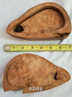 Boîte de rangement en bois de burl faite à la main, unique en son genre