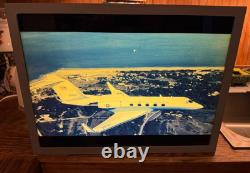 Boîte lumineuse d’exposition d’aéroport unique en son genre, avion à réaction illuminé USAF