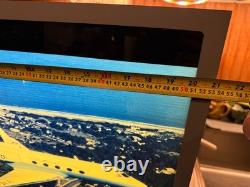 Boîte lumineuse d’exposition d’aéroport unique en son genre, avion à réaction illuminé USAF