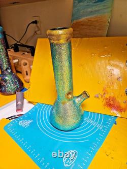 Bong en verre changeant de couleur unique en son genre 12 couleurs