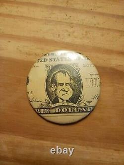 Bouton du Président Nixon Ultra Rare et Unique