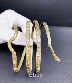 Bracelet unique à motif de serpent égyptien (cobra) pour la protection