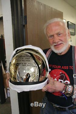 Buzz Aldrin Une Réplique Du Casque Apollo 11 Signé! Astronaute Gemini 12
