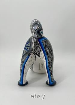 CHAT - Magnifique pièce unique en bois sculptée à la main, ALEBRIJE d’Oaxaca, Mexique