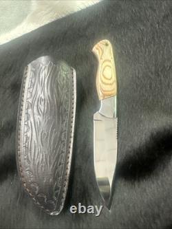 COUTEAU DE CHASSE FAIT À LA MAIN UNIQUE D2 PERSONNALISÉ PAR APOCALYPSE KNIVES USA