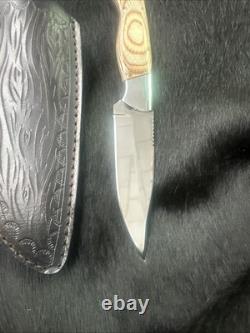 COUTEAU DE CHASSE FAIT À LA MAIN UNIQUE D2 PERSONNALISÉ PAR APOCALYPSE KNIVES USA
