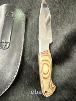 COUTEAU DE CHASSE FAIT À LA MAIN UNIQUE D2 PERSONNALISÉ PAR APOCALYPSE KNIVES USA