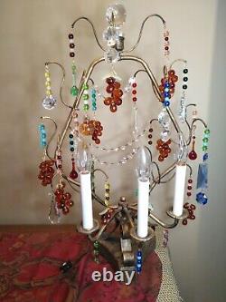 C'est Génial! Grand D'un Type Colorful Lampworks Czech Glass Bead Fruit Lampnice