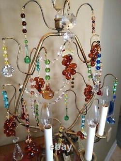 C'est Génial! Grand D'un Type Colorful Lampworks Czech Glass Bead Fruit Lampnice