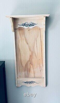 Calendrier mural cadre en bois massif étagère 13,75 L x 25 P fleurs s'adapte à Lang