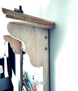 Calendrier mural cadre en bois massif étagère 13,75 L x 25 P fleurs s'adapte à Lang