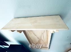 Calendrier mural cadre en bois massif étagère 13,75 L x 25 P fleurs s'adapte à Lang