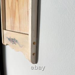 Calendrier mural cadre en bois massif étagère 13,75 L x 25 P fleurs s'adapte à Lang