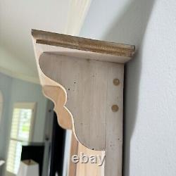 Calendrier mural cadre en bois massif étagère 13,75 L x 25 P fleurs s'adapte à Lang