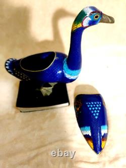 Canard Cloisonné CREATION UNIQUE FAITE MAIN