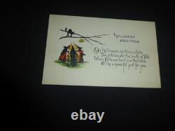 Carte postale Halloween unique-rare HTF - pièce unique, seulement un exemplaire fabriqué - USA