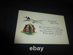 Carte postale Halloween unique-rare HTF - pièce unique, seulement un exemplaire fabriqué - USA