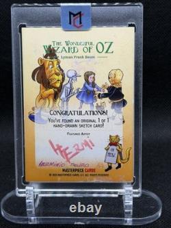 Cartes Masterpiece 2025 Le Magicien d’Oz merveilleux 1 exemplaire unique ! Sketch Auto Herminio