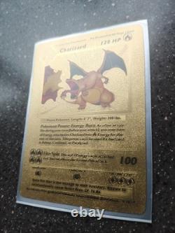 Cartes Pokémon en feuille d’or Dracaufeu