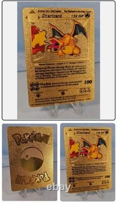 Cartes Pokémon en feuille d’or Dracaufeu
