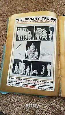 Catalogue de réservation de cirque unique en son genre de 1916 Saint Graal des numéros de cirque BARNES
