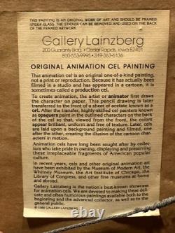 Célèbre KOKO Clown des années 1930, animation cel unique à l'encre à la main avec certificat d'authenticité