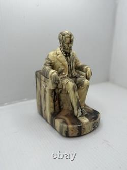 Céramique Vintage Abraham Lincoln Unique Fait Main
