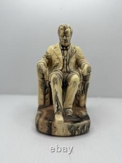 Céramique Vintage Abraham Lincoln Unique Fait Main