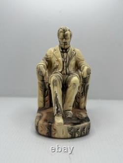 Céramique Vintage Abraham Lincoln Unique Fait Main