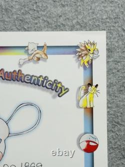 Certificat d'authenticité Pokémon Mew ID #001899 Unique en son genre