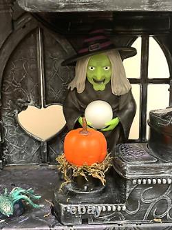 Château hanté d'Halloween Maison de poupée unique peinte à la main Décoration effrayante