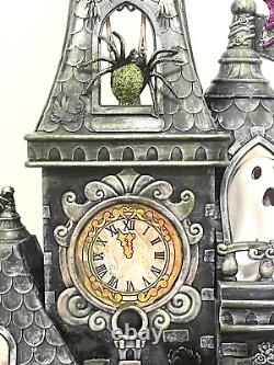 Château hanté d'Halloween Maison de poupée unique peinte à la main Décoration effrayante
