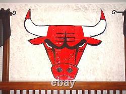 Chicago Bulls Plaque D’immatriculation Logo Signe! Un Morceau D’un Genre Pour Un Ventilateur De Taureaux