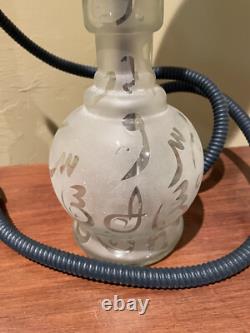 Chicha, Unique en Son Genre, Base en Verre Finement Gravée et Cuivre Directement de Bagdad