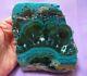 Chrysocolla Et Malachite Superbes (373,3 Grammes / 100 Mm) Une Tranche De Type (2)