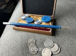 Coffret De Boîte Okito Sur Mesure Avec Wand-coin Magic Rare One Of A Kind!