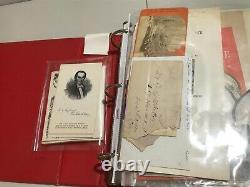 Collection de documents éphémères uniques de John Greenleaf J. G. Whittier - ALPAGA