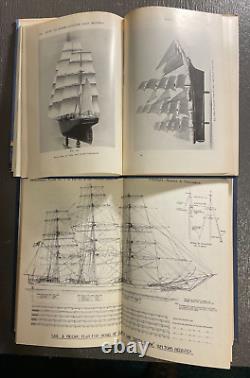 Collection unique de 14 livres sur les modèles de bateaux à voile (2 300 pages au total)