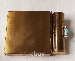 Compact et rouge à lèvres vintage collectable, pièce unique