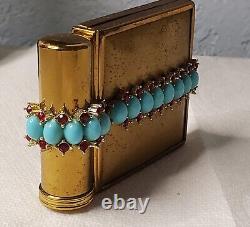 Compact et rouge à lèvres vintage collectable, pièce unique