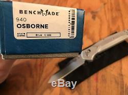 Couteau À Manche En Aluminium Lame Benchmade 940 S30v Custom! Unique En Son Genre