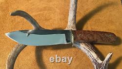 Couteau de chasse à lame fixe fait main sur mesure avec étui USA Unique en son genre