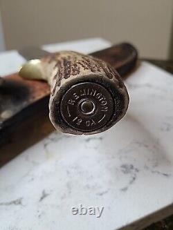 Couteau de chasse et de combat Bowie en cerf fait main en Alaska, grand, unique en son genre