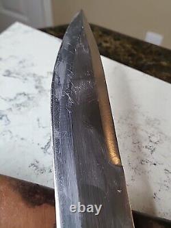 Couteau de chasse et de combat Bowie en cerf fait main en Alaska, grand, unique en son genre