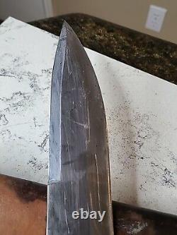 Couteau de chasse et de combat Bowie en cerf fait main en Alaska, grand, unique en son genre